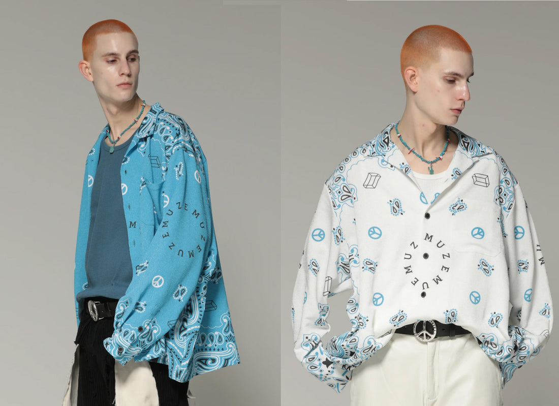 MUZE オリジナル ペイズリーをあしらった総柄シャツの先行予約を開始