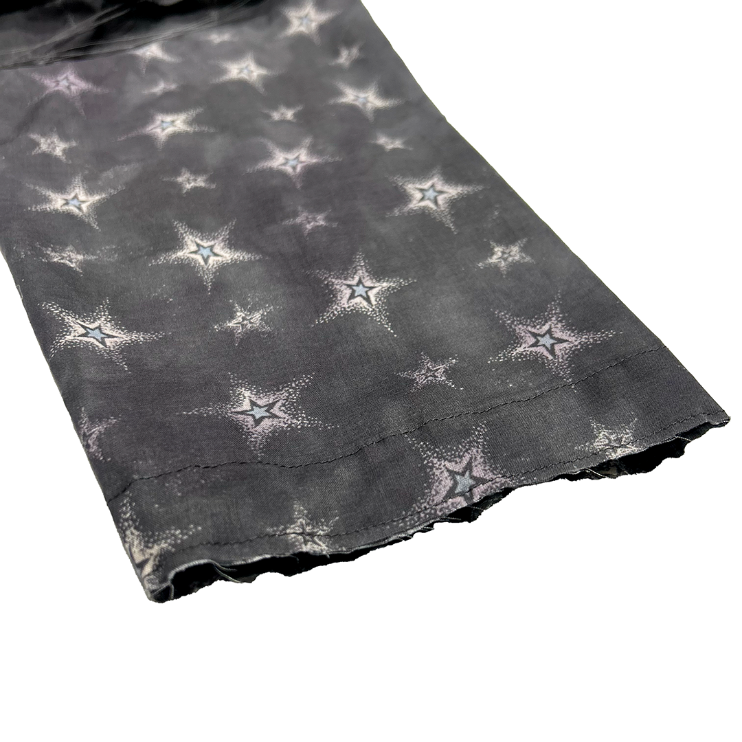 FACCIES -【Twinkle Star textile Detachable sleeves SH(CHARCOAL)】ファッチーズ スター シャツ デタッチャブル チャコール