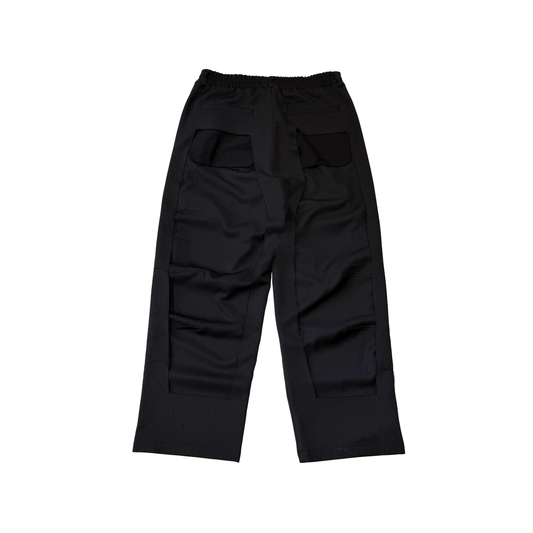MUZE TURQUOISE LABEL -【DYED WARM TWILL 3D TROUSERS(BLACK×BLACK)】ミューズ ツイル トラウザー ブラック