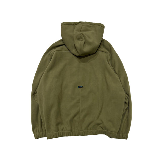 MUZE TURQUOISE LABEL -【HOODED FLEECE BLOUSON(KHAKI)】ミューズ フード フリース ブルゾン カーキ