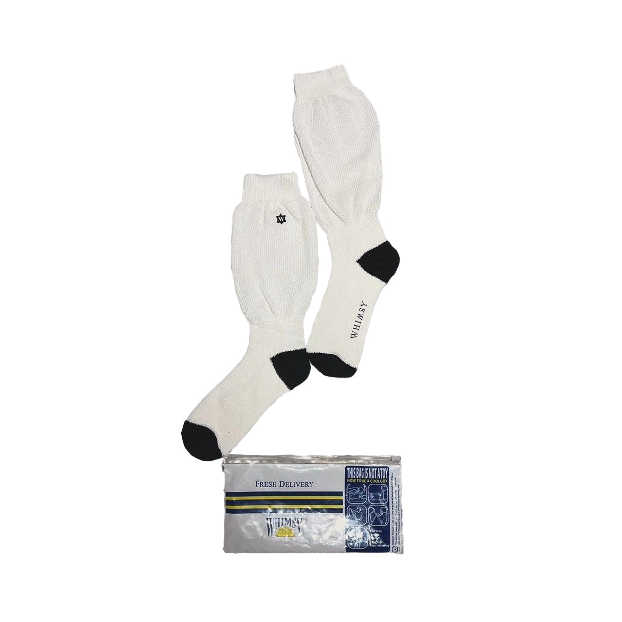 MINUS × WHIMSY -【Logo Socks(LOOSE FIT)(WHITE)】マイナス ウィムジー ルーズ ソックス ホワイト