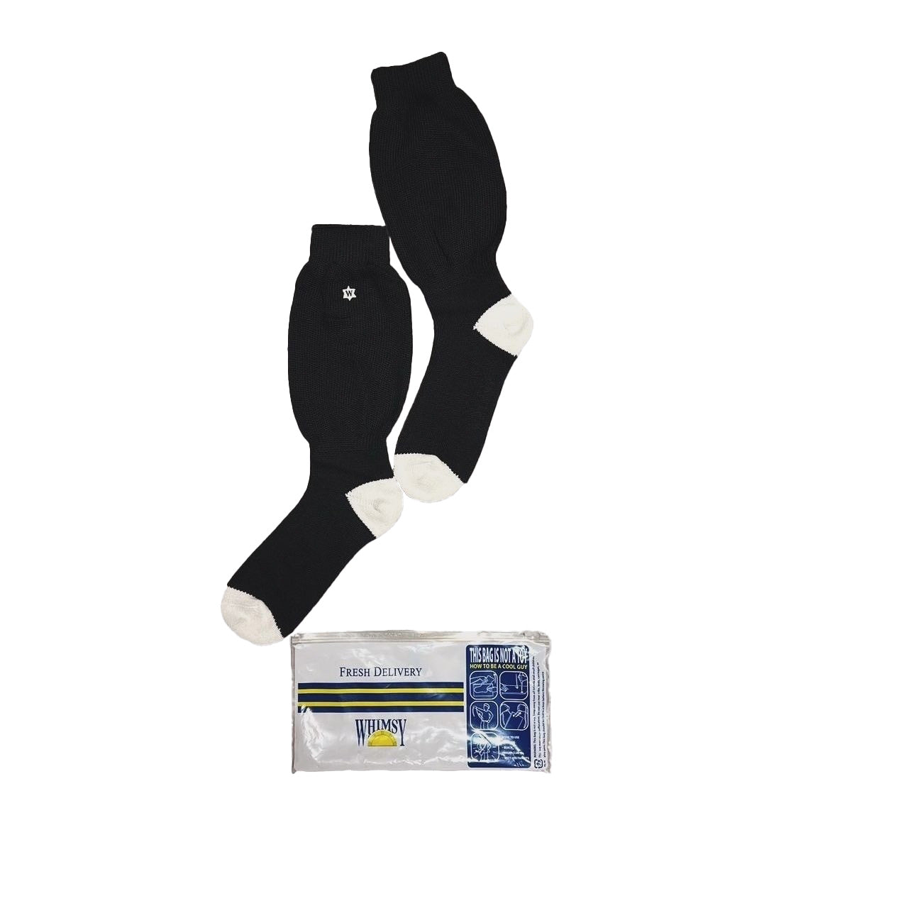 MINUS × WHIMSY -【Logo Socks(LOOSE FIT)(BLACK)】マイナス ウィムジー ルーズ ソックス ブラック