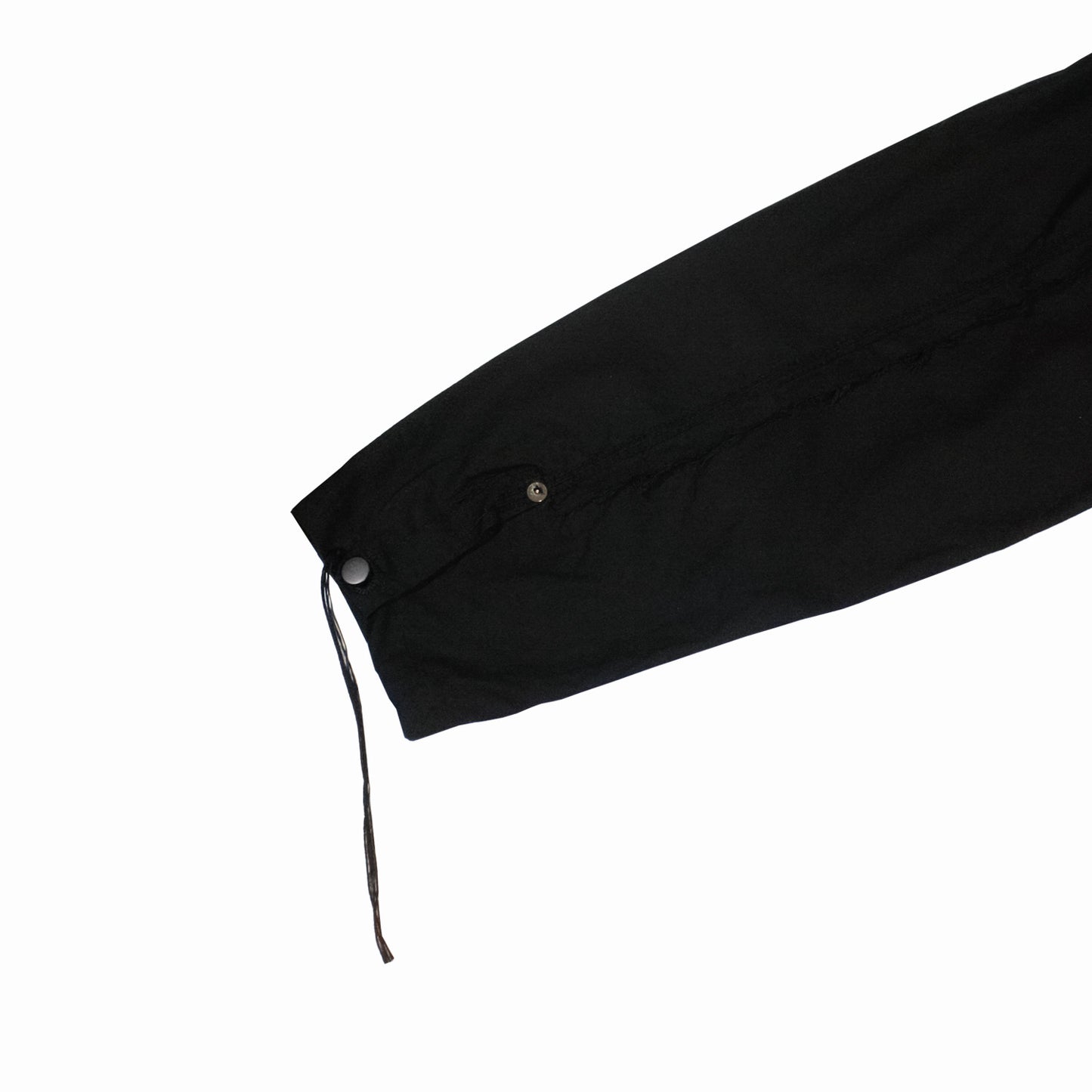 MINUS -【Slash Seam Army Pull(HORCE CLOTH)(BLACK)】マイナス スキッパー シャツ ブラック