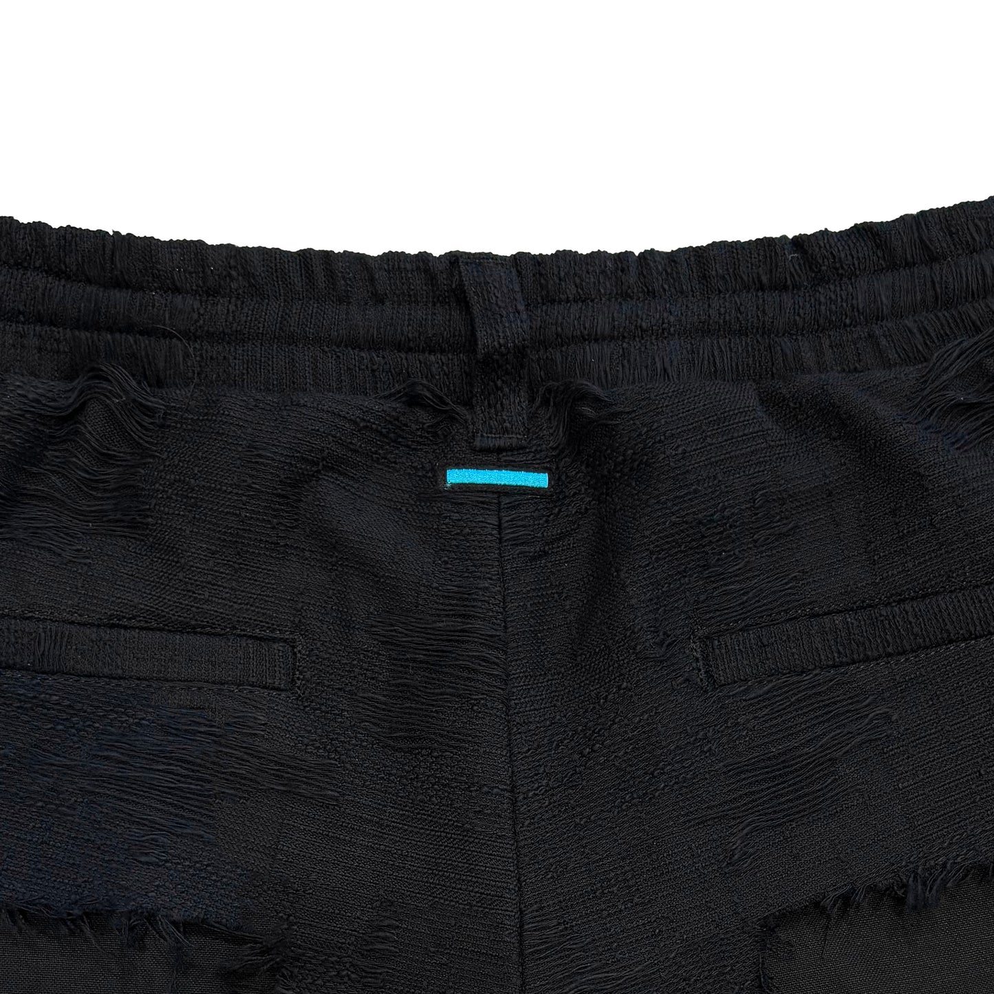 MUZE TURQUOISE LABEL ×MINUS -【CUT JACQUARD 3D TROUSERS(BLACK)】ミューズ マイナス カットジャガード トラウザー ブラック