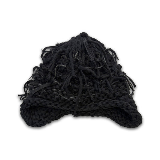 GARA × NOU -【HELMET KNIT CAP(BLACK)】ガラ ノウ ニット キャップ ブラック