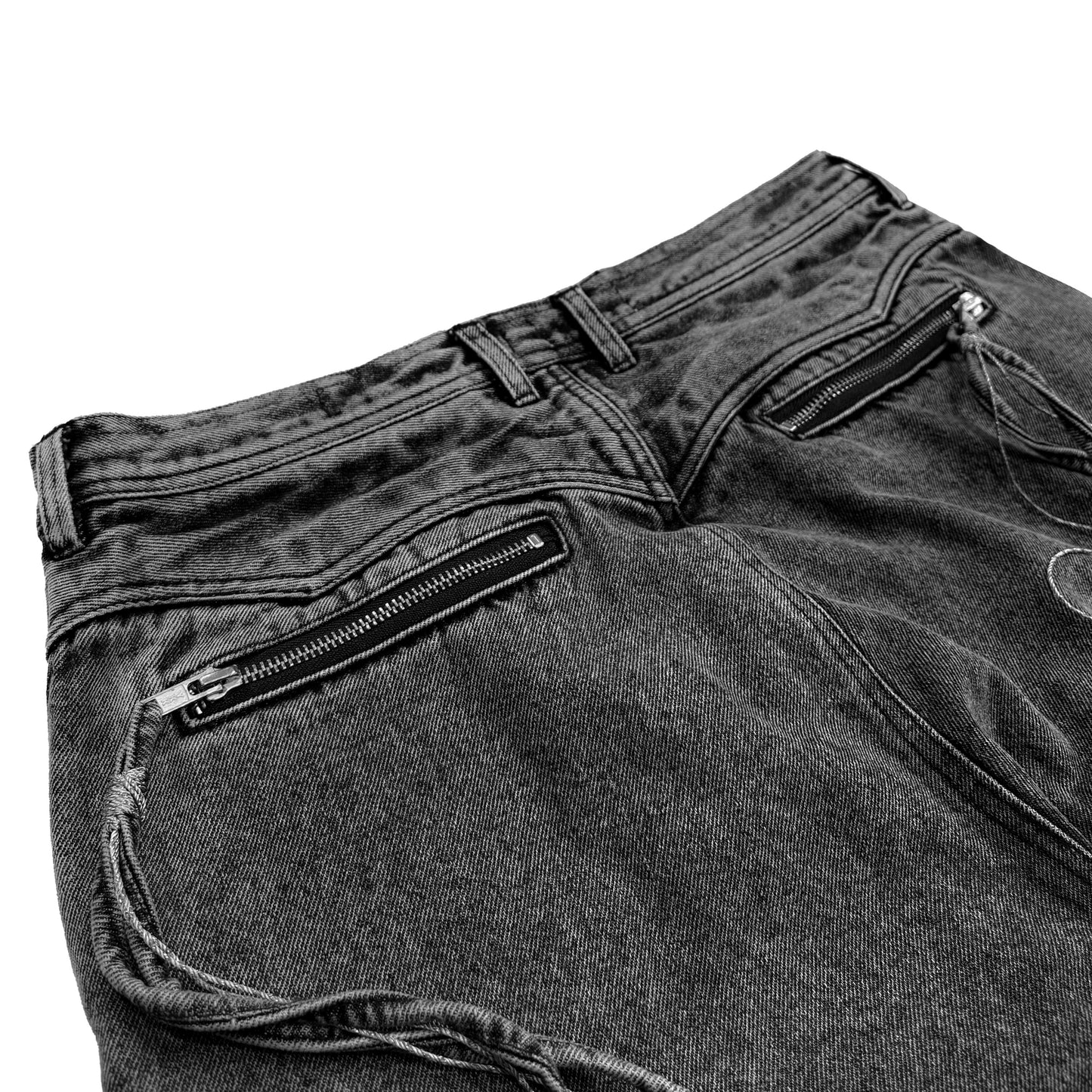 MUZE TURQUOISE LBEL × FACCIES - 【MULTI-POCKET DENIM CARGO(CHARCOAL) 】ミューズ ファッチーズ マルチポケット カーゴ デニム チャコール
