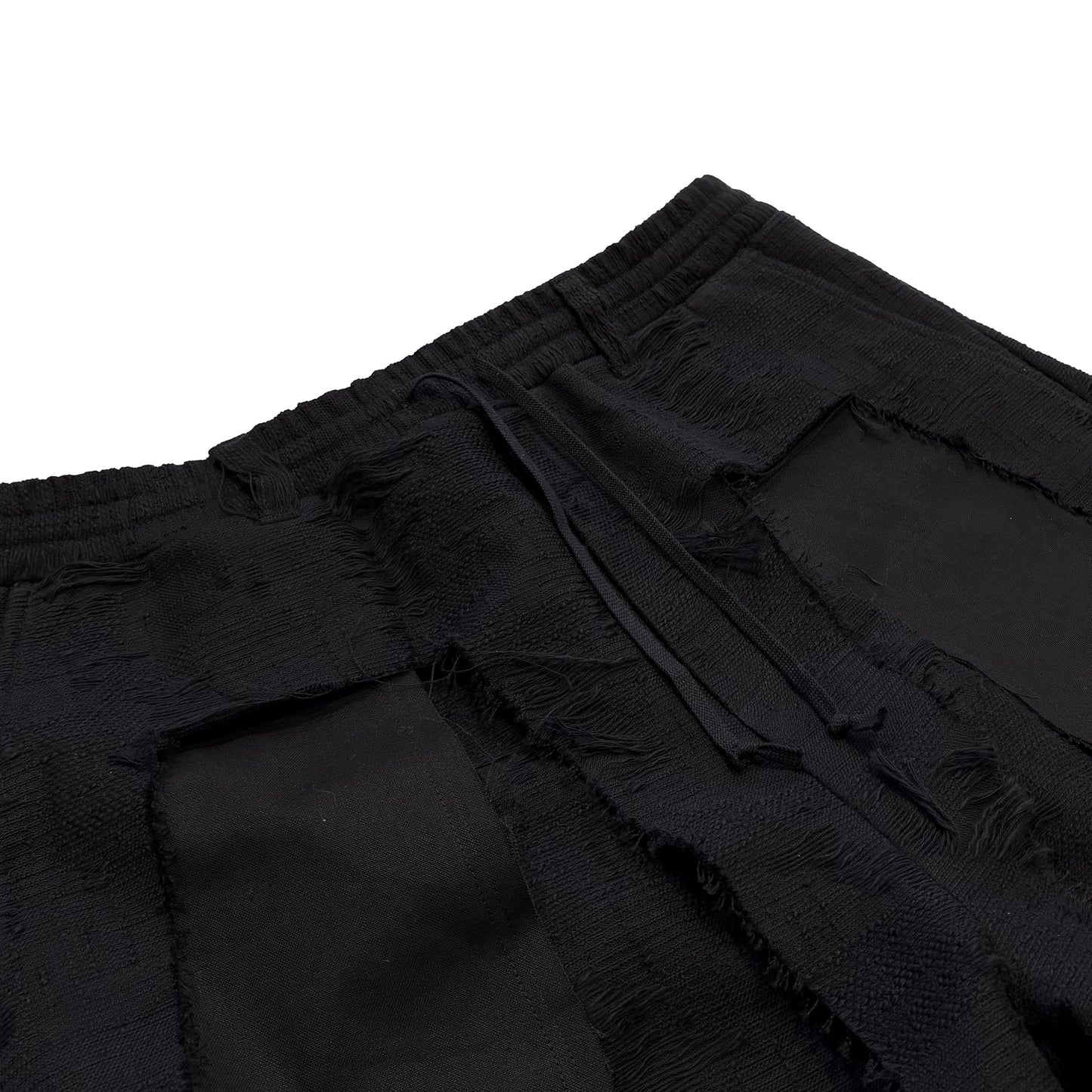 MUZE TURQUOISE LABEL ×MINUS -【CUT JACQUARD 3D TROUSERS(BLACK)】ミューズ マイナス カットジャガード トラウザー ブラック