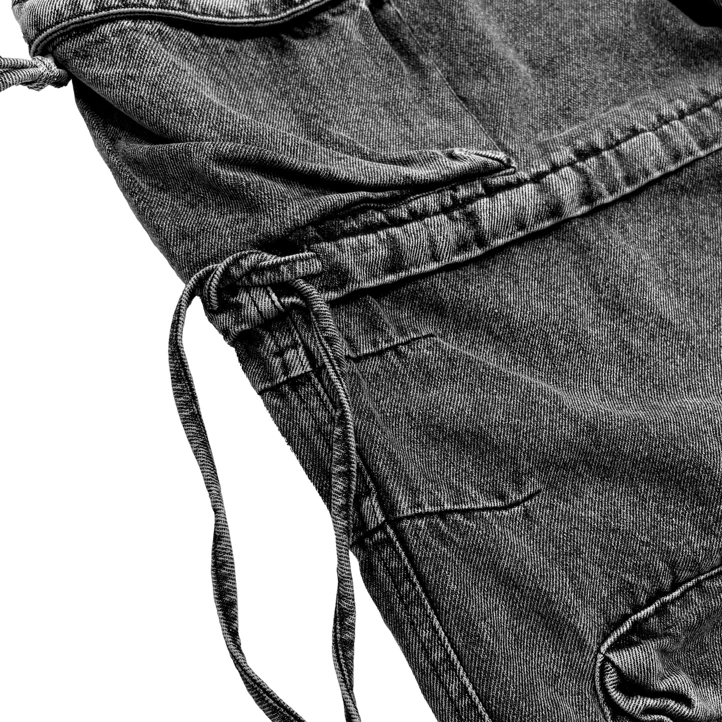 MUZE TURQUOISE LBEL × FACCIES - 【MULTI-POCKET DENIM CARGO(CHARCOAL) 】ミューズ ファッチーズ マルチポケット カーゴ デニム チャコール