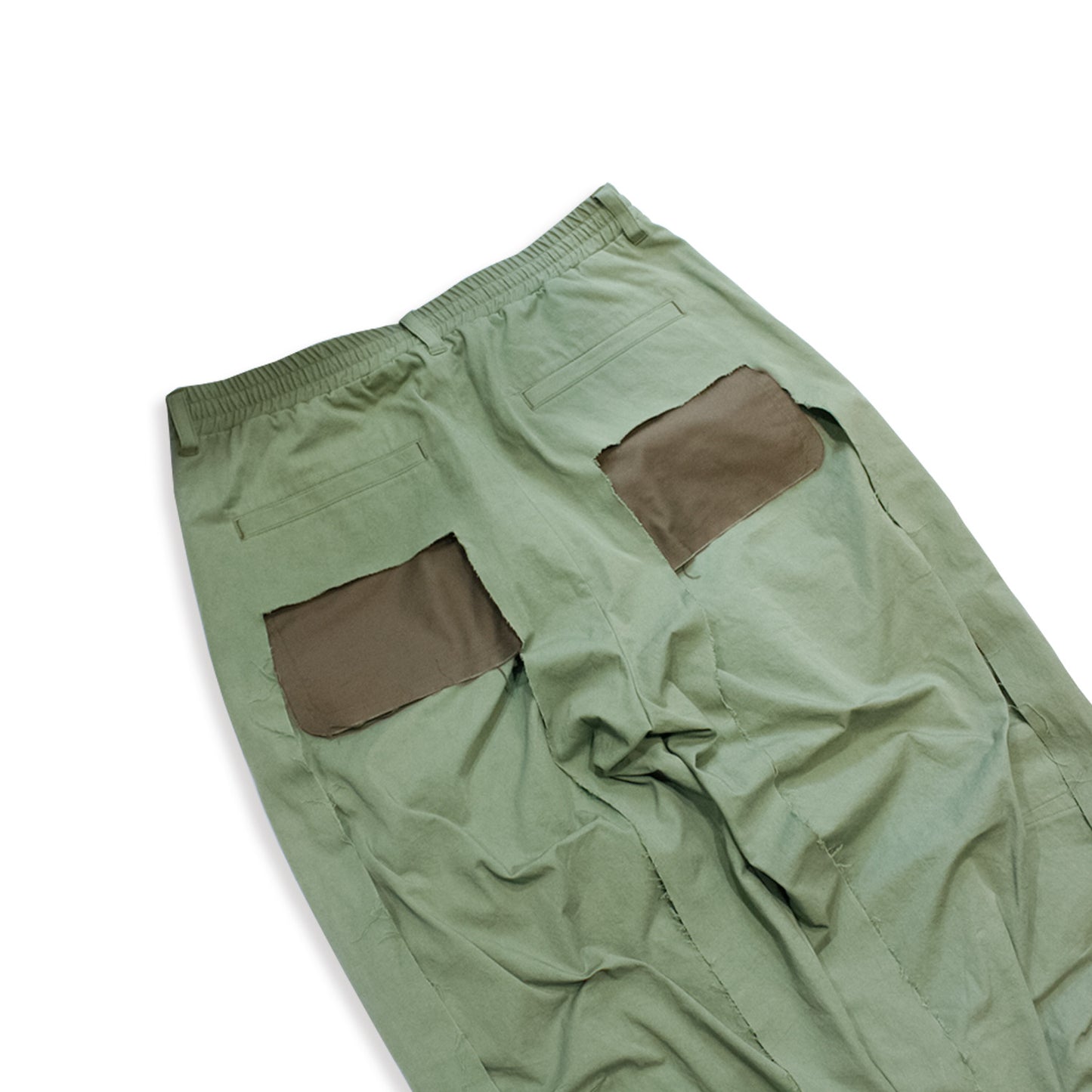 MUZE TURQUOISE LABEL - 【COTTEN DYED TWILL 3D TROUSERS(KHAKI)】ミューズ コットン ツイル トラウザー カーキ