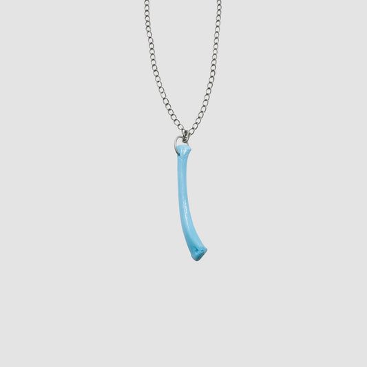 MUZE TURQUOISE LABEL - ×GARA PAINT BONE NECKLACE(MUZE BLUE)ミューズ ガラ 骨 ネックレス ターコイズ