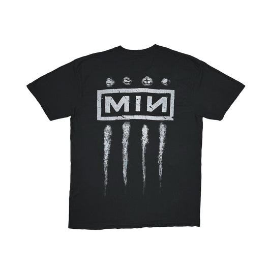 MINUS -【Bootleg Tee(MONOCHROME SHINE)(5YEARS BLACK)】マイナス ブートレグ Tシャツ ブラック