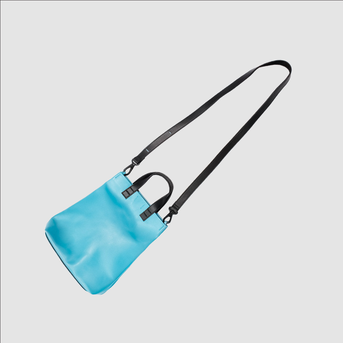 MUZE TURQUOISE LABEL - LEATHER SHOULDER BAG "Teddy" (TURQUOISE) ミューズ レザー ショルダーバッグ "テディ” ターコイズ