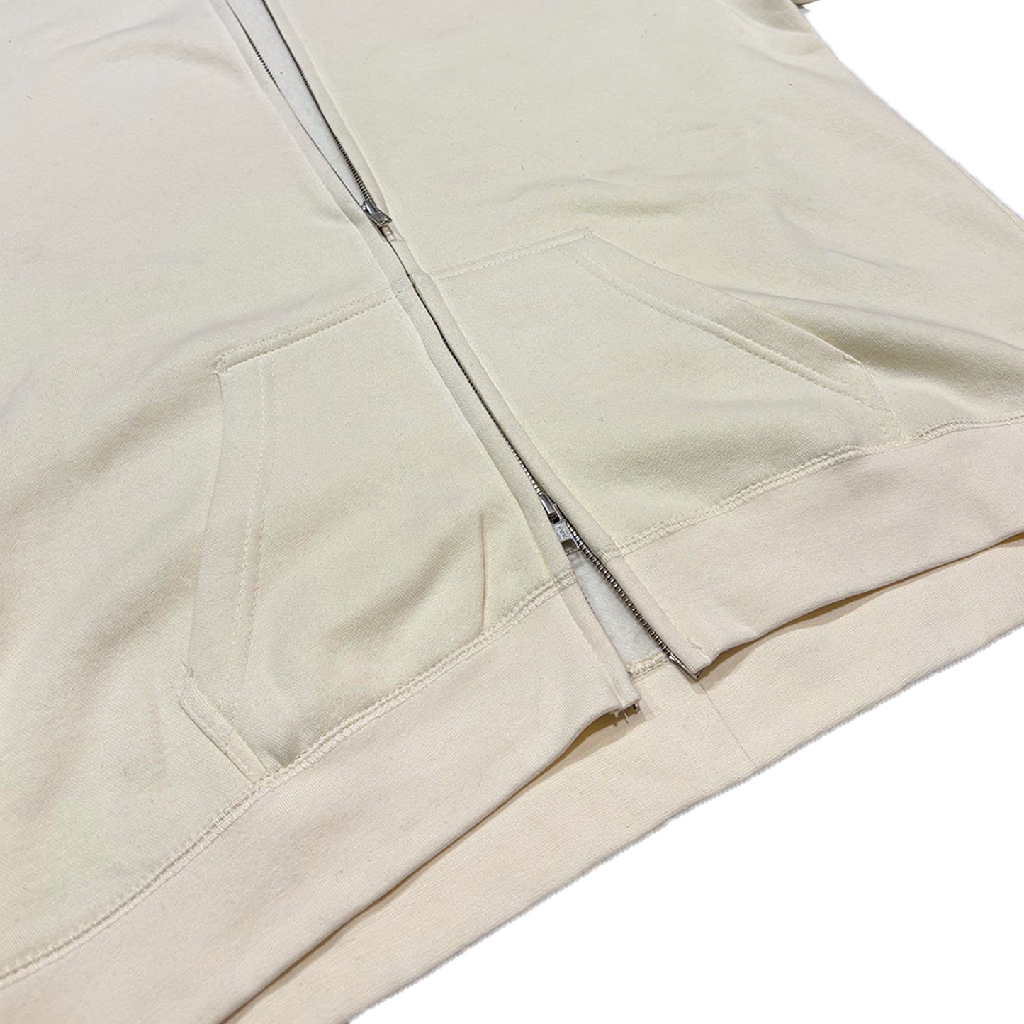 MUZE BLACK LABEL -【MUZE® LOGO REFLECTOR ZIP PK(CREAM)】ミューズ リフレクター ロゴ ジップ パーカー クリーム