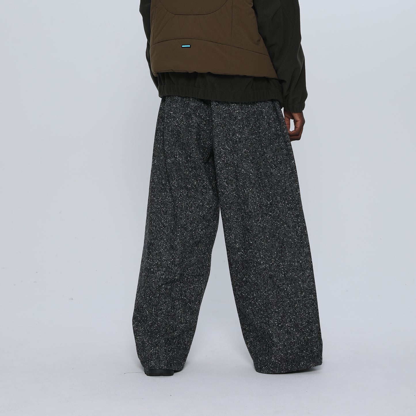 MUZE TURQUOISE LABEL -【OVERSIZED BIG WOOL WIDE TROUSERS(GRAY)】ミューズ オーバーサイズ ビッグ ワイド トラウザー グレー