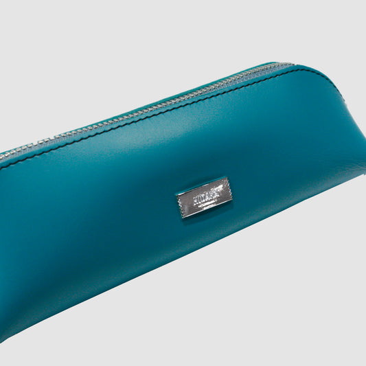 MUZE TURQUOISE LABEL - ×HIDAKA CARABINER PEN CASE(TURQUOISE×BLACK)ミューズ ヒダカ ペンケース ターコイズ×ブラック