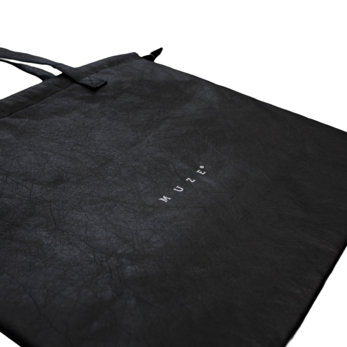 MUZE -【MUZE Tyveck®︎ PURSE TOTE BAG(BLACK×WHITE)】ミューズ タイベック 巾着 トート バッグ ブラック ホワイト