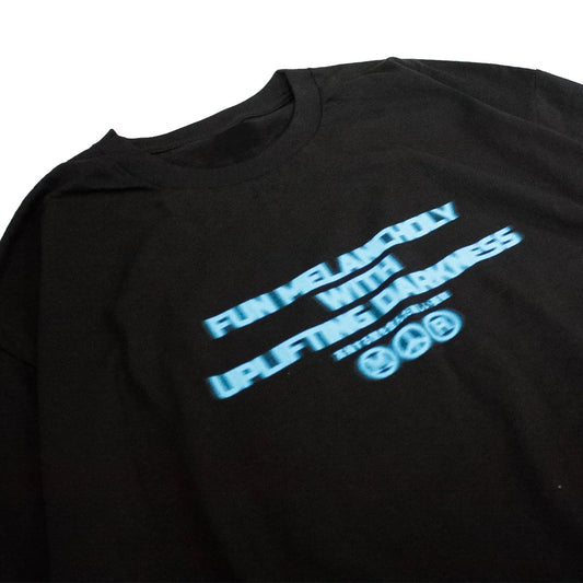 MUZE BLACK LABEL - FUN MELANCHOLY WITH UPLIFTING DARKNESS TEE (BLACK-WHITE) Tシャツ