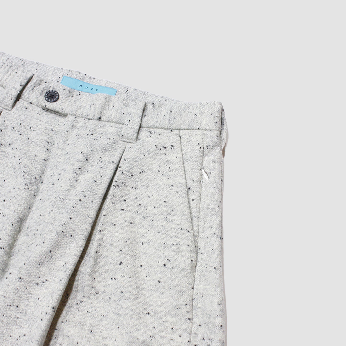 【予約 / 11月お届け予定】MUZE TURQUOISE LBEL - OVERSIZED BIG WOOL TROUSERS(GRAY)(WHITE)