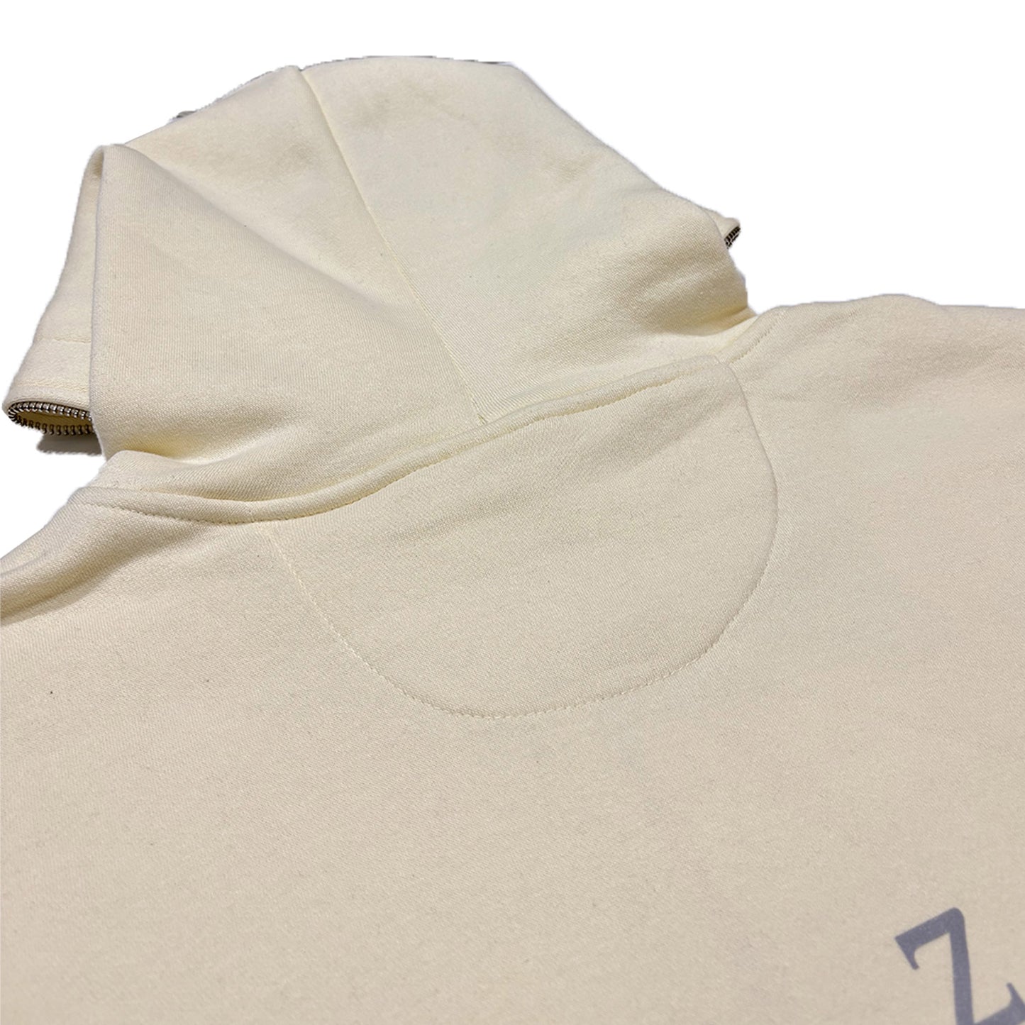 MUZE BLACK LABEL -【MUZE® LOGO REFLECTOR ZIP PK(CREAM)】ミューズ リフレクター ロゴ ジップ パーカー クリーム