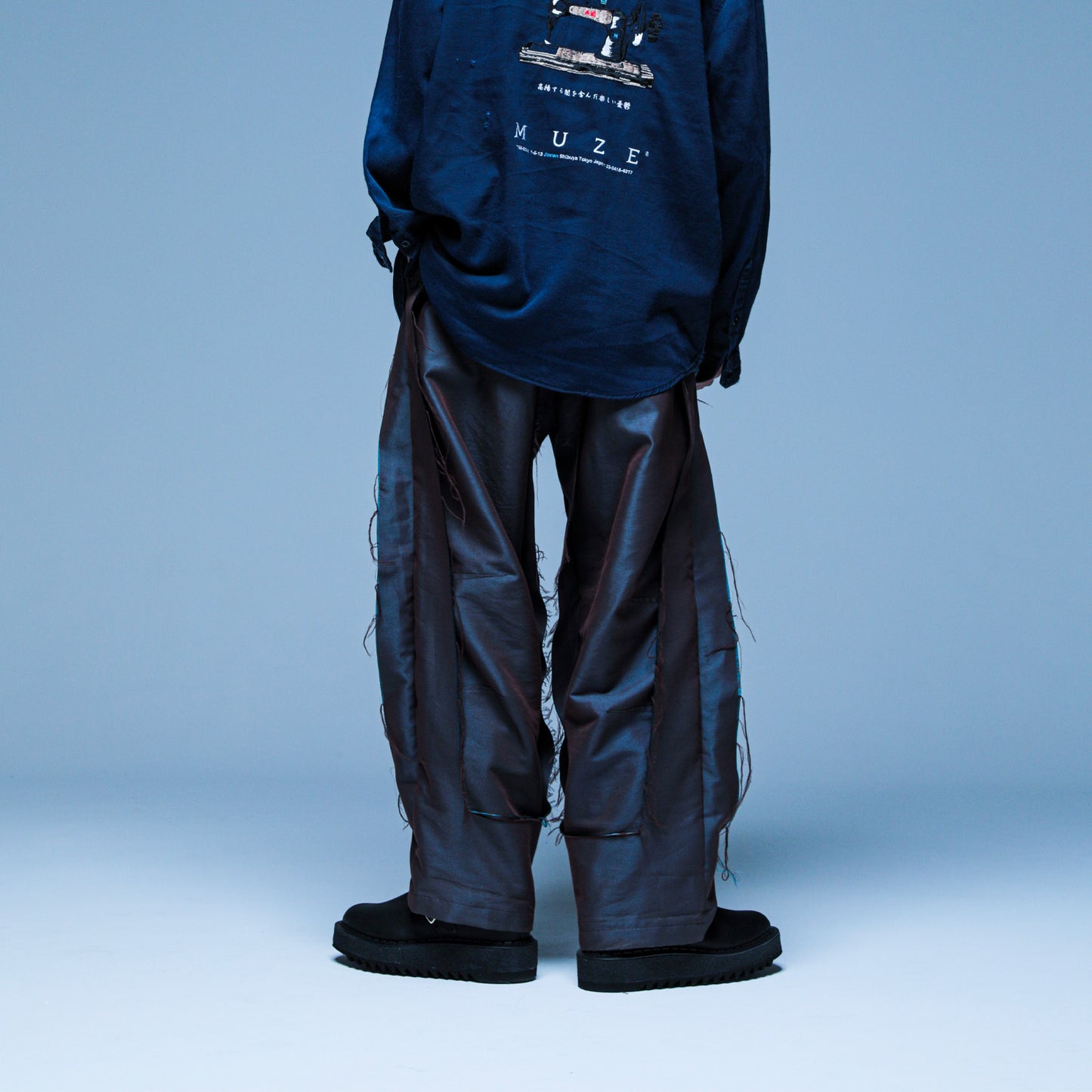 MUZE TURQUOISE LABEL - SOLARO 3D TROUSERS(BROWN)ミューズ ソラーロ トラウザー ブラウン