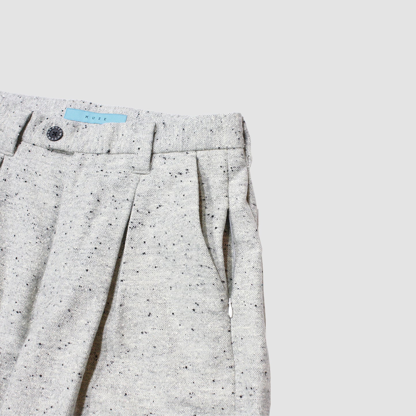 【予約 / 11月お届け予定】MUZE TURQUOISE LBEL - OVERSIZED BIG WOOL TROUSERS(GRAY)(WHITE)