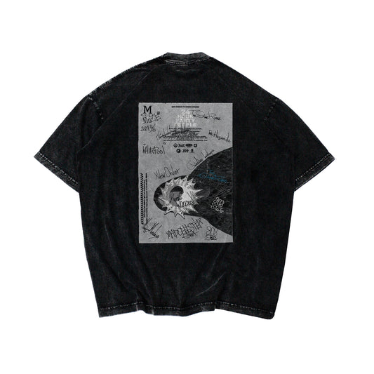 MUZE BLACK LABEL - 【MUZE 24HOUR PARTY PEOPLE MINERAL WASH T-SH(CARBON BLACK)】ミューズ ミネラルウォッシュ Tシャツ カーボン ブラック