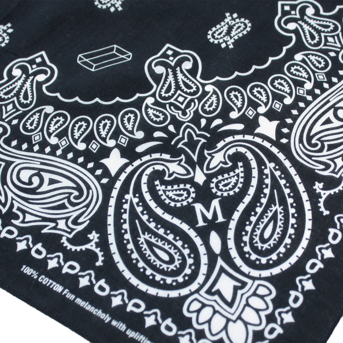 MUZE -【MUZE PAISLEY BANDANA(BLACK)】ミューズ ペイズリー バンダナ ブラック