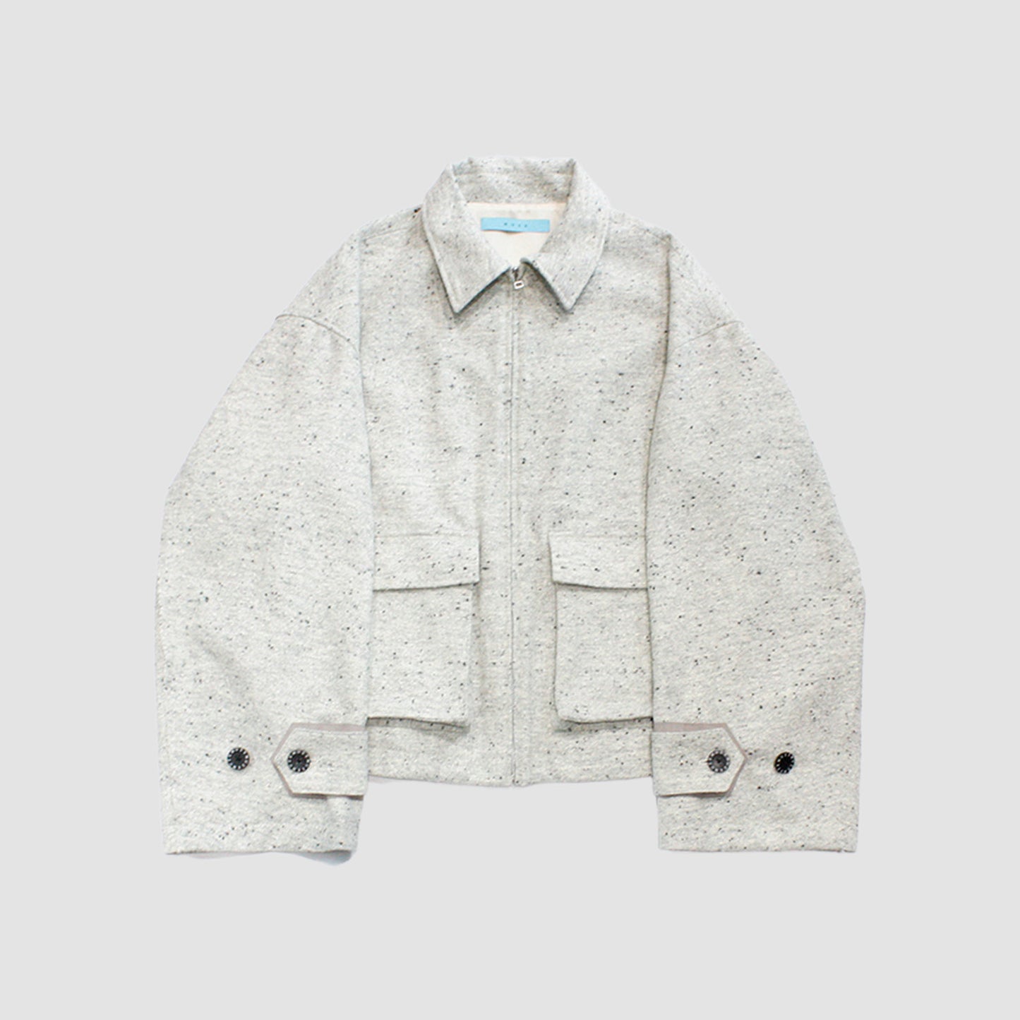 【予約 / 11月お届け予定】MUZE TURQUOISE LBEL - OVERSIZED BIG WOOL BLOUSON(GRAY)(WHITE)