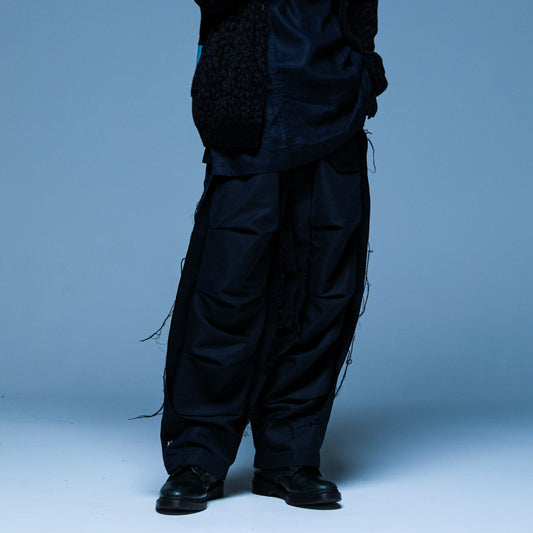 MUZE TURQUOISE LABEL - SOLARO 3D TROUSERS(NAVY)ミューズ ソラーロ トラウザー ネイビー
