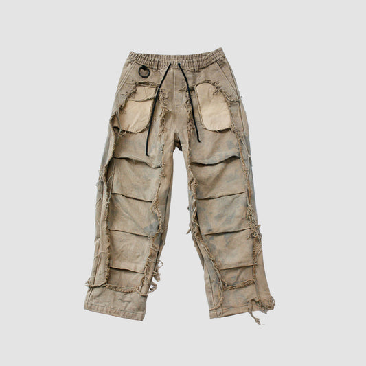 MUZE TURQUOISE LABEL - ×MINUS DENIM 3D TROUSERS(VEGETABLE DYE) (DUST BLUE)ミューズ マイナス デニム トラウザー 草木染め ダストブルー