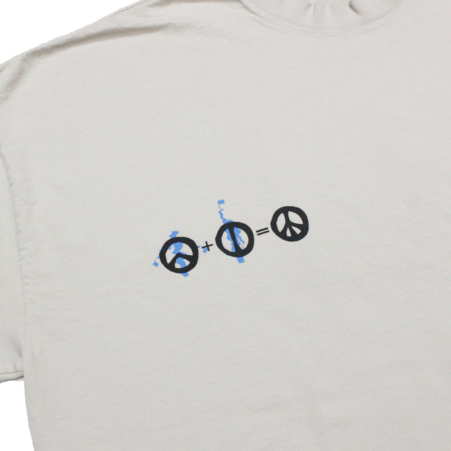MUZE BLACK LABEL -【MUZE PEACE GARMENT DYE T-SHIRT(CEMENT)】ミューズ ピース ガーメントダイ Tシャツ セメント