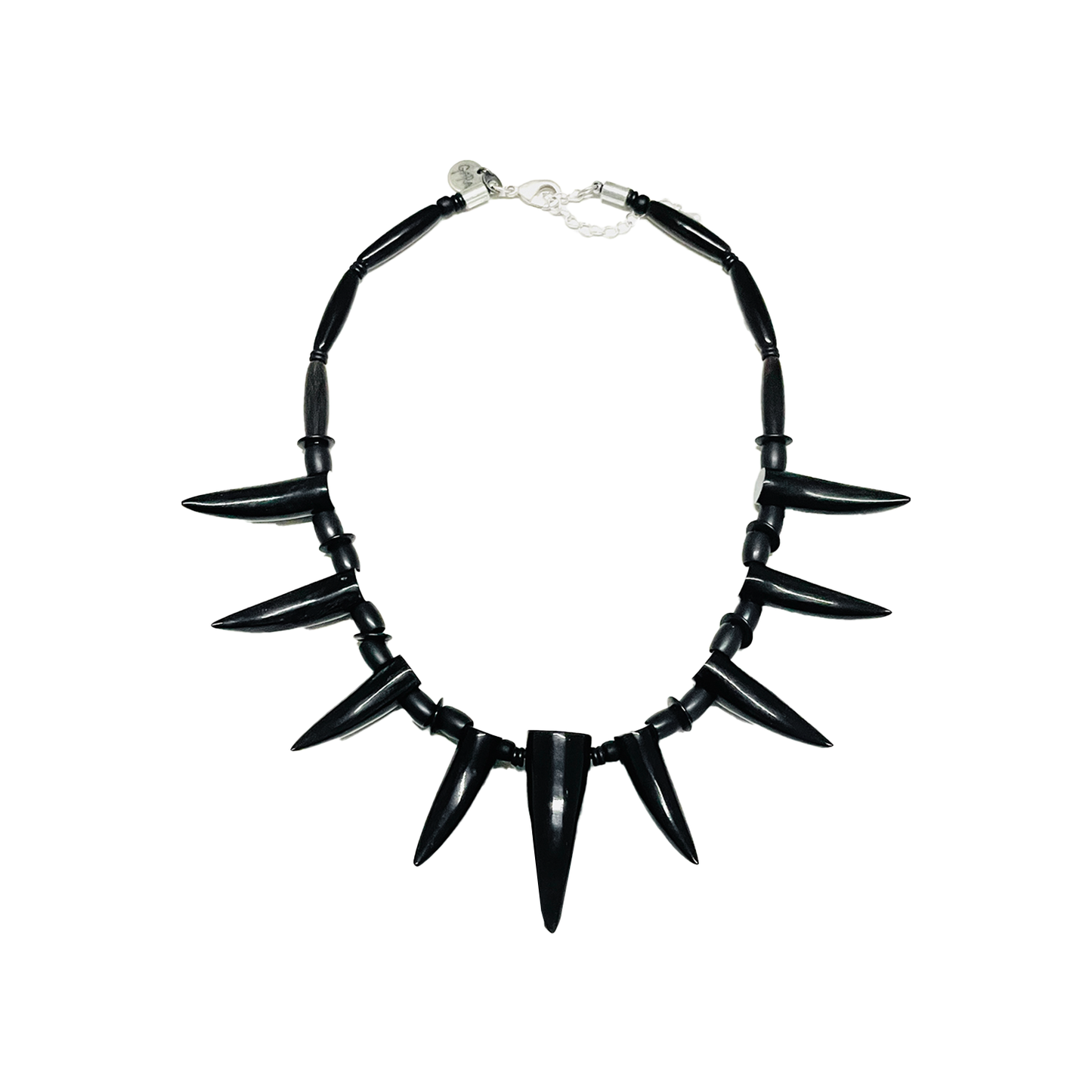 GARA -【COAL HORN NECKLACE(BLACK)】ガラ ホーン ネックレス 水牛 ブラック