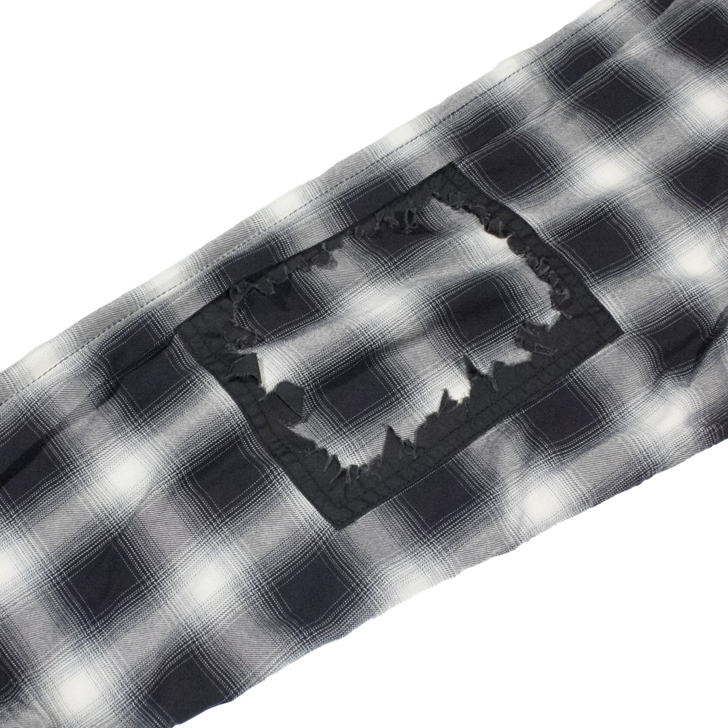 MUZE TURQUOISE LABEL -【RAYON OMBRE CHECK SHIRT(BLACK)】ミューズ レーヨン オンブル チェック シャツ ブラック