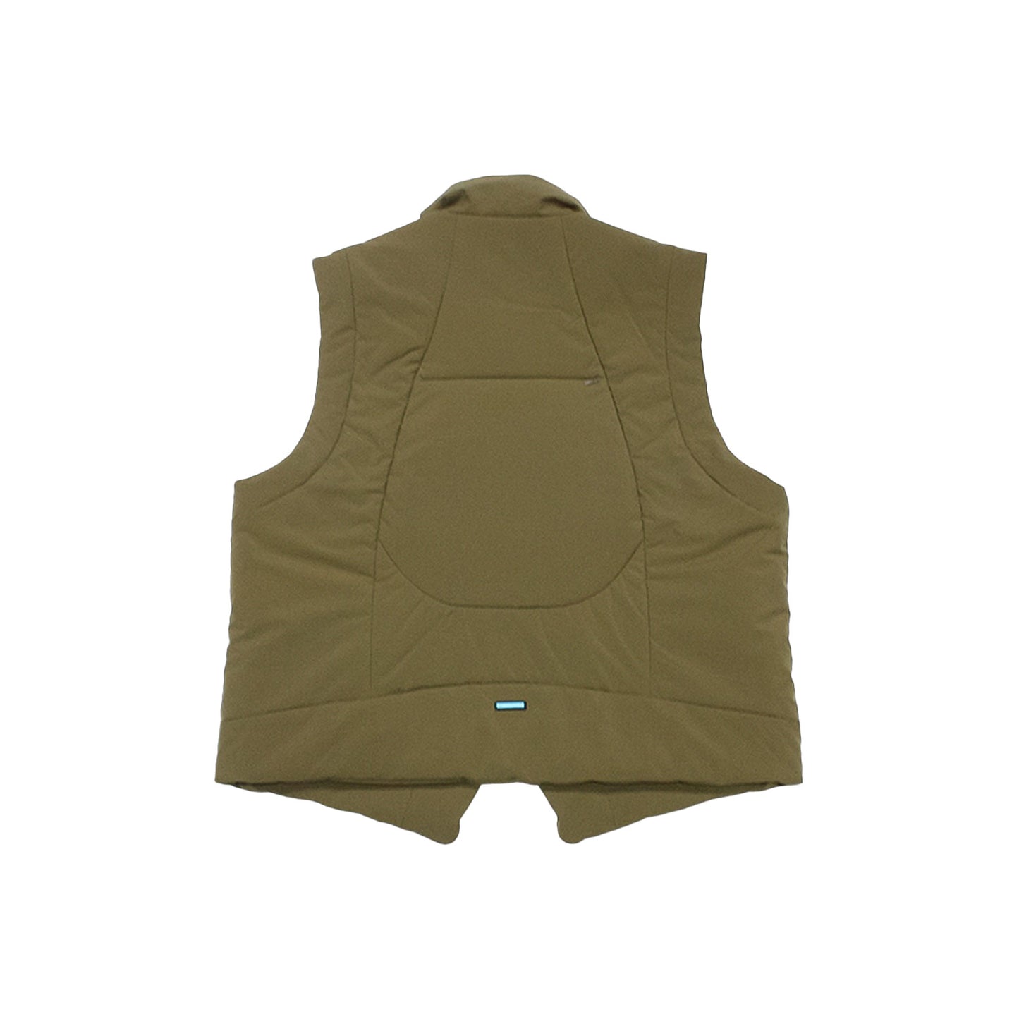 MUZE TURQUOISE LABEL -【PADDED CURVE VEST(KHAKI)】ミューズ パデット カーブ ベスト カーキ