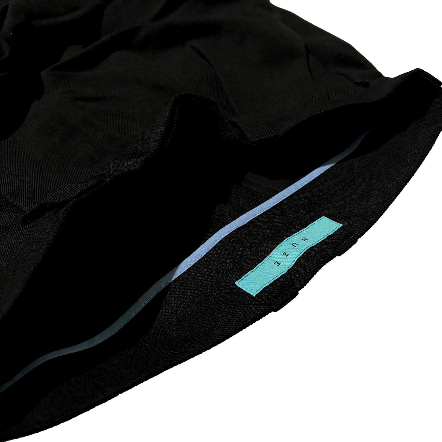 MUZE TURQUOISE LABEL -【OVERSIZED BIG WOOL WIDE TROUSERS(BLACK)】ミューズ オーバーサイズ ビッグ ワイド トラウザー ブラック