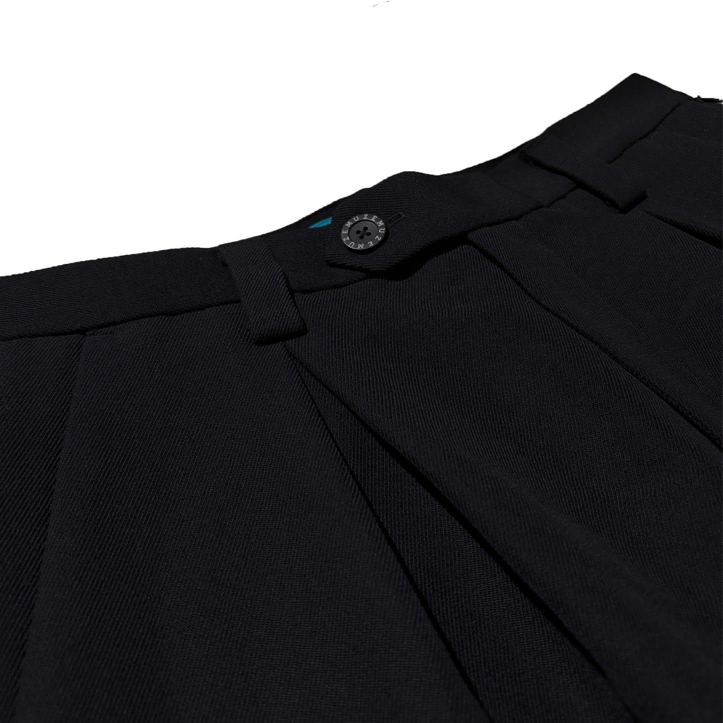 MUZE TURQUOISE LABEL -【OVERSIZED BIG WOOL WIDE TROUSERS(BLACK)】ミューズ オーバーサイズ ビッグ ワイド トラウザー ブラック