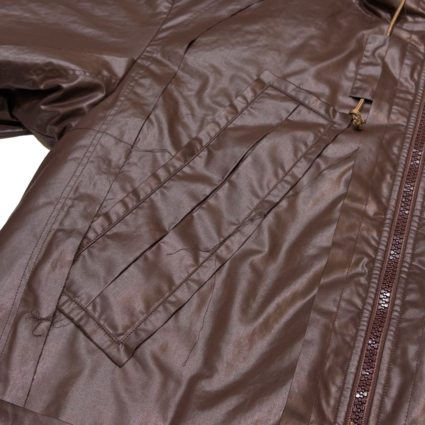 MUZE TURQUOISE LABEL -【INSIDE OUT BIG WAX JACKET(BROWN)】ミューズ インサイドアウト ビッグ ワックス ジャケット ブラウン