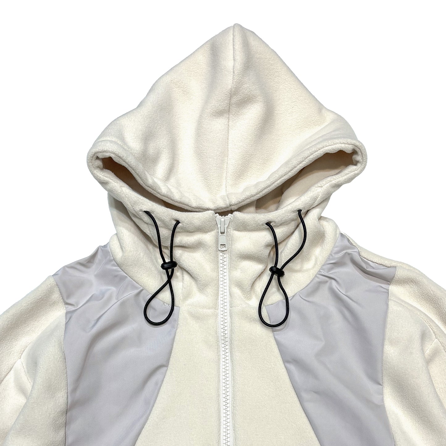 MUZE TURQUOISE LABEL -【HOODED FLEECE BLOUSON(WHITE)】ミューズ フード フリース ブルゾン ホワイト
