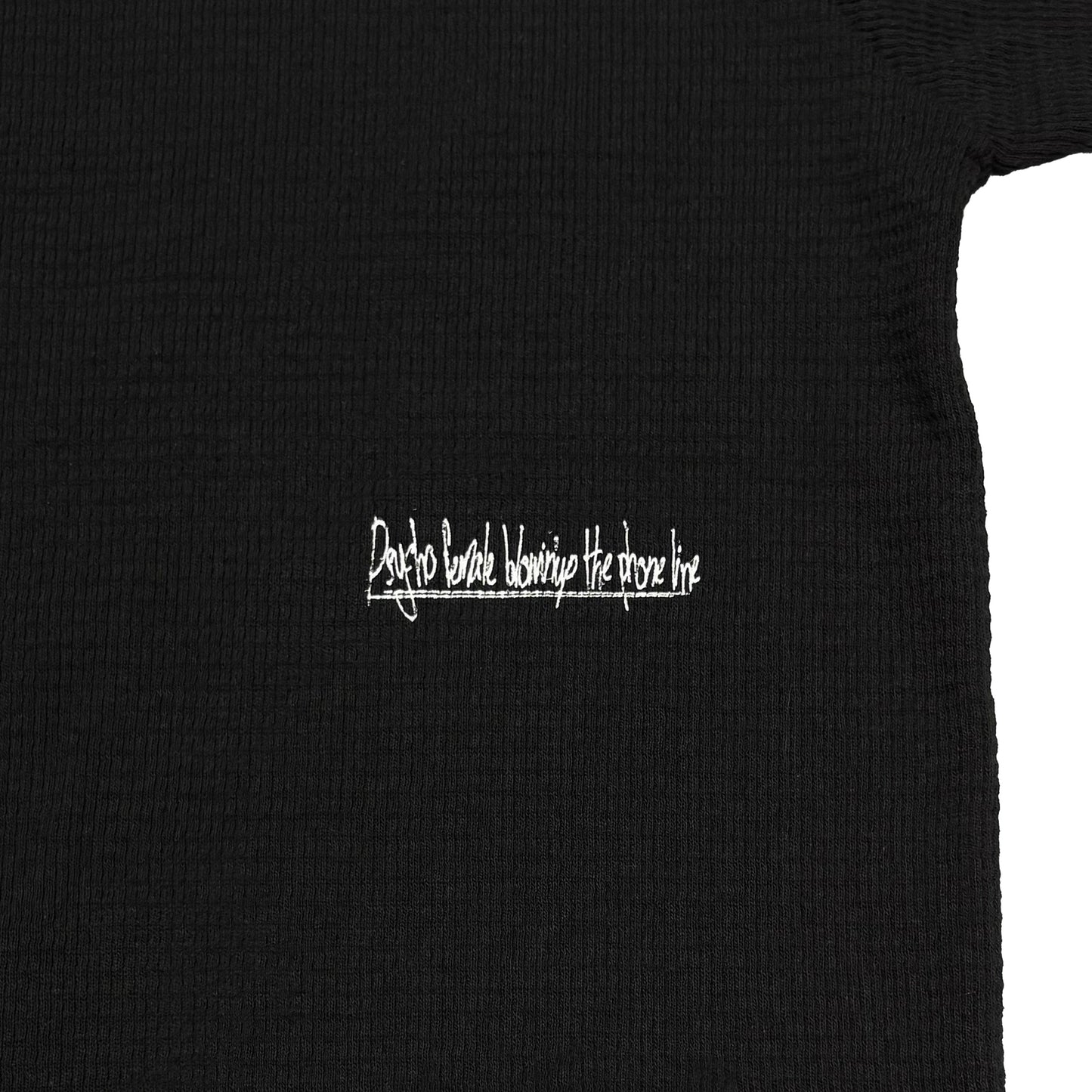 MUZE BLACK LABEL -【MUZE JUMBLE ACID THERMAL L/S TEE(BLACK)】ミューズ サーマル ワッフル ダメージ ブラック