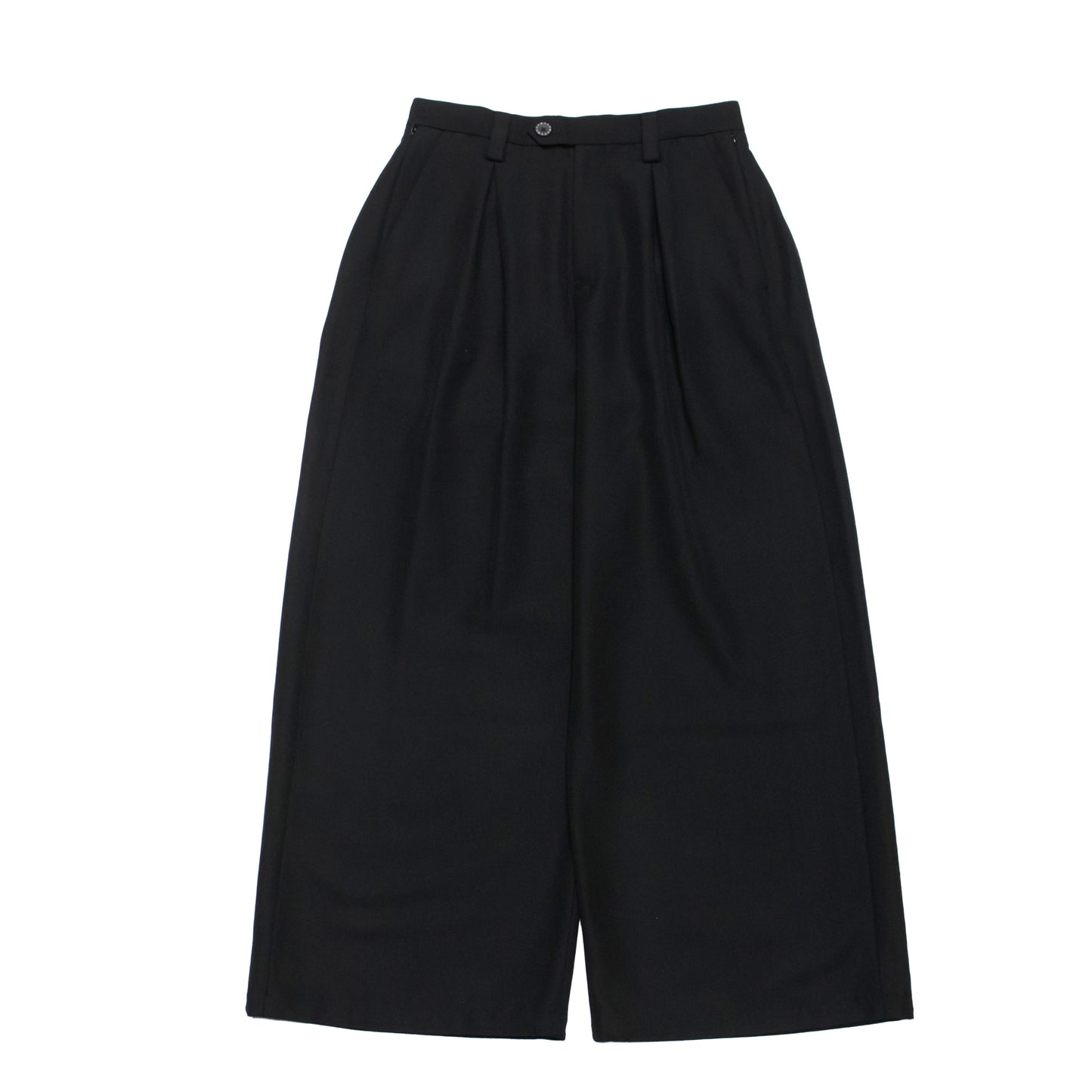 MUZE TURQUOISE LABEL -【OVERSIZED BIG WOOL WIDE TROUSERS(BLACK)】ミューズ オーバーサイズ ビッグ ワイド トラウザー ブラック