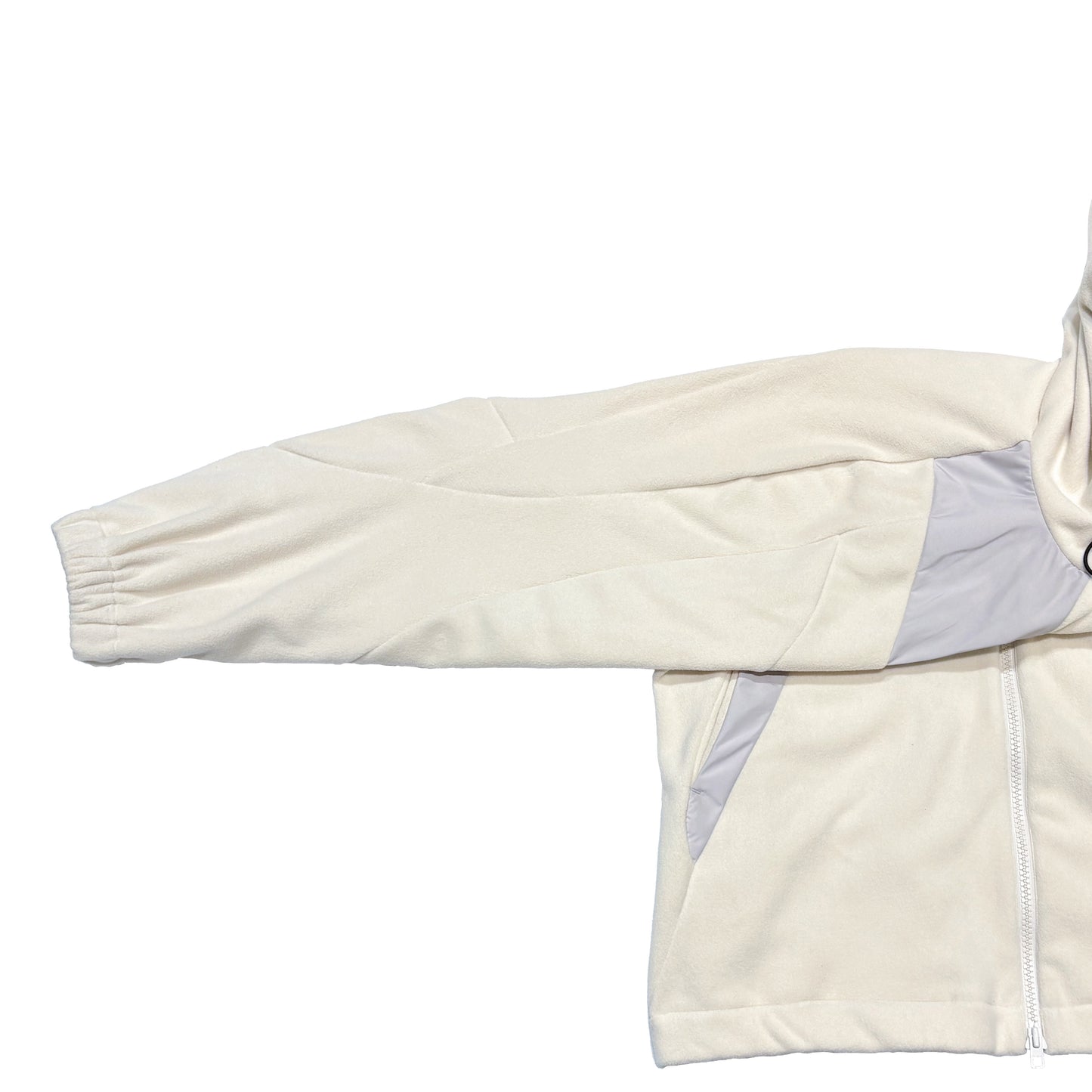 MUZE TURQUOISE LABEL -【HOODED FLEECE BLOUSON(WHITE)】ミューズ フード フリース ブルゾン ホワイト