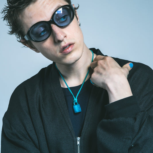 GARA - PADLOCK CHOKER(TURQUOISE) ガラ チョーカー 2023年春夏コレクション ターコイズ