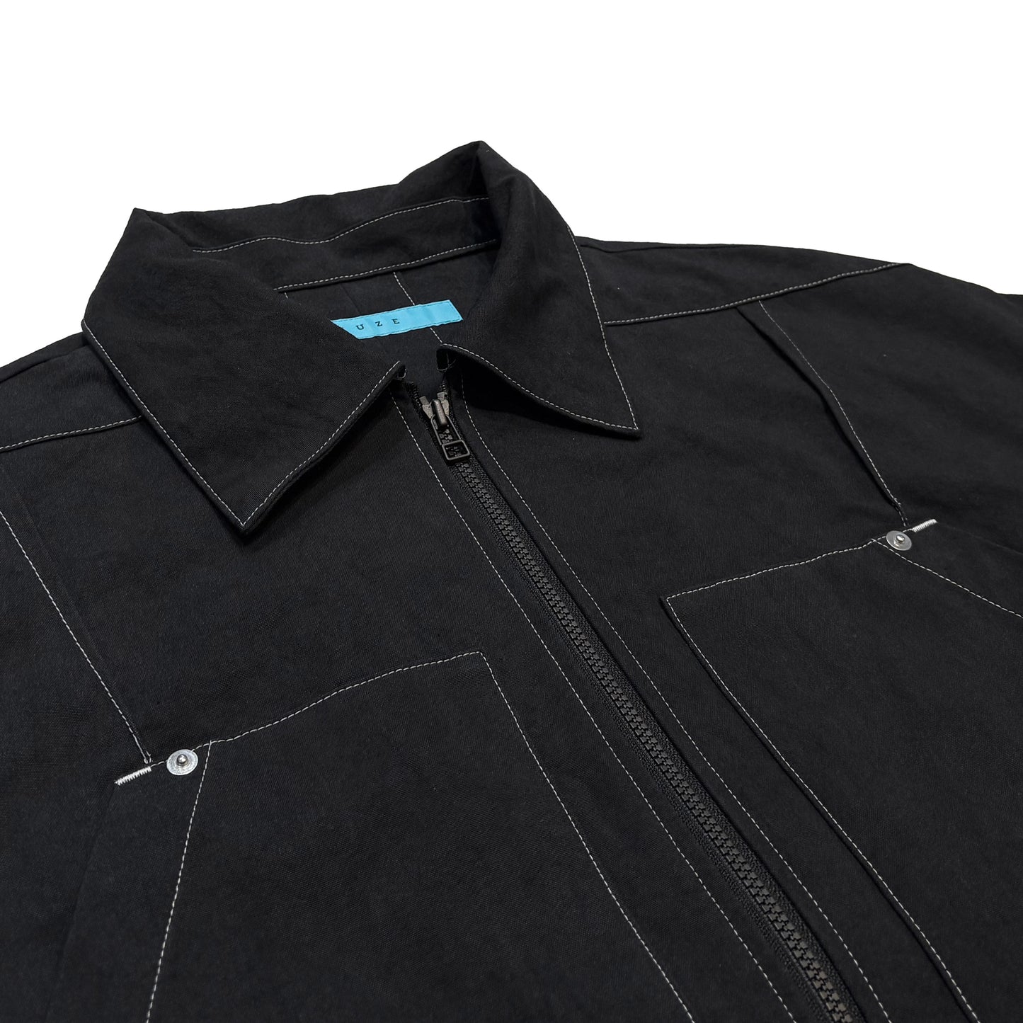MUZE TURQUOISE LABEL -【FORM FOLLOWS FUNCTION JACKET (BLACK×WHITE)】ミューズ FFF ジャケット ブラック ホワイト
