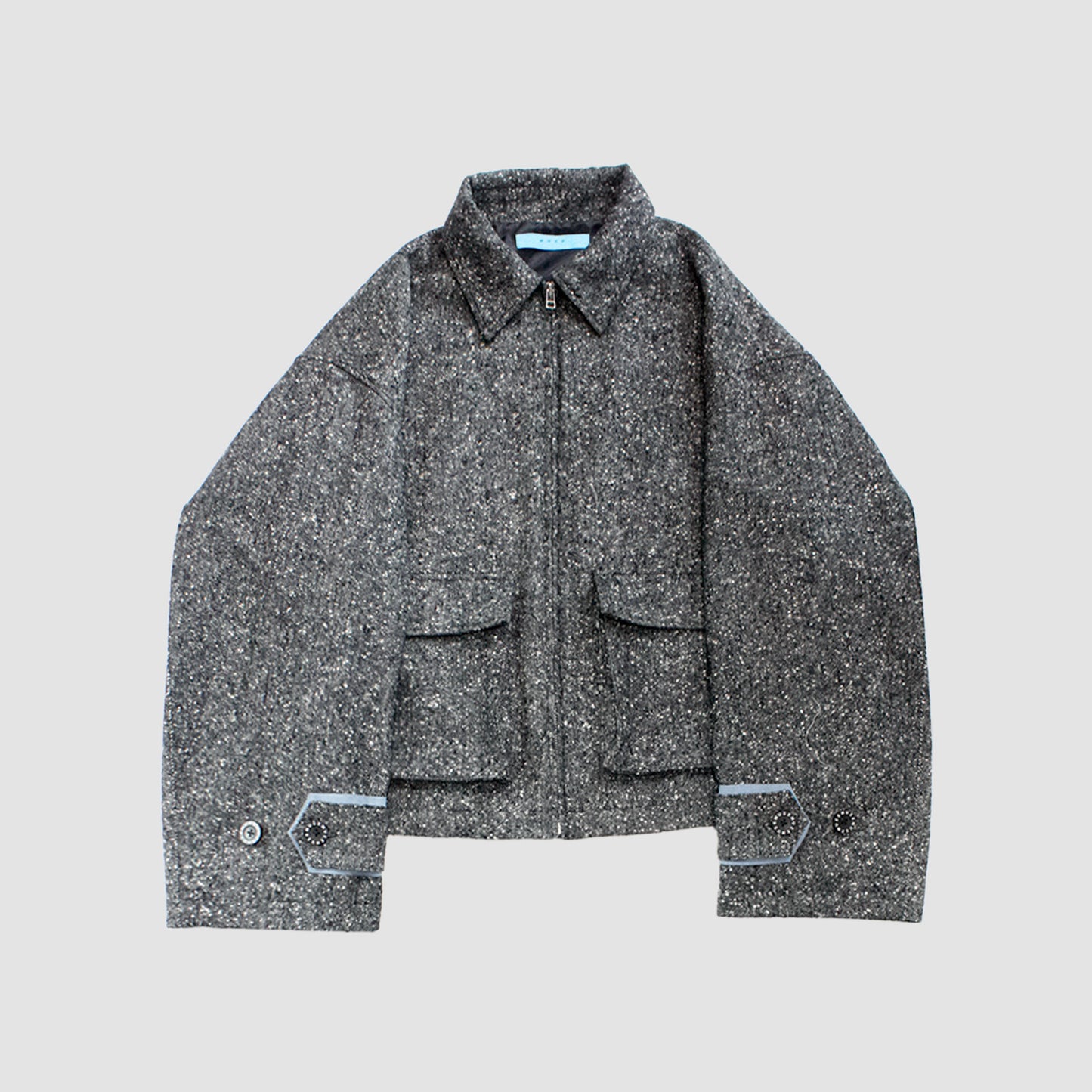 【予約 / 11月お届け予定】MUZE TURQUOISE LBEL - OVERSIZED BIG WOOL BLOUSON(GRAY)(WHITE)