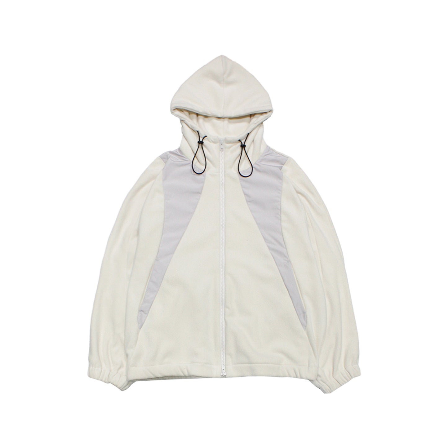 MUZE TURQUOISE LABEL -【HOODED FLEECE BLOUSON(WHITE)】ミューズ フード フリース ブルゾン ホワイト
