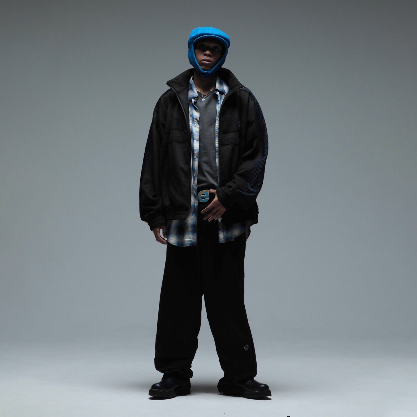 MUZE TURQUOISE LABEL - SWITCHING TRACK BLOUSON(BLACK)ミューズ トラック ジャケット ブラック