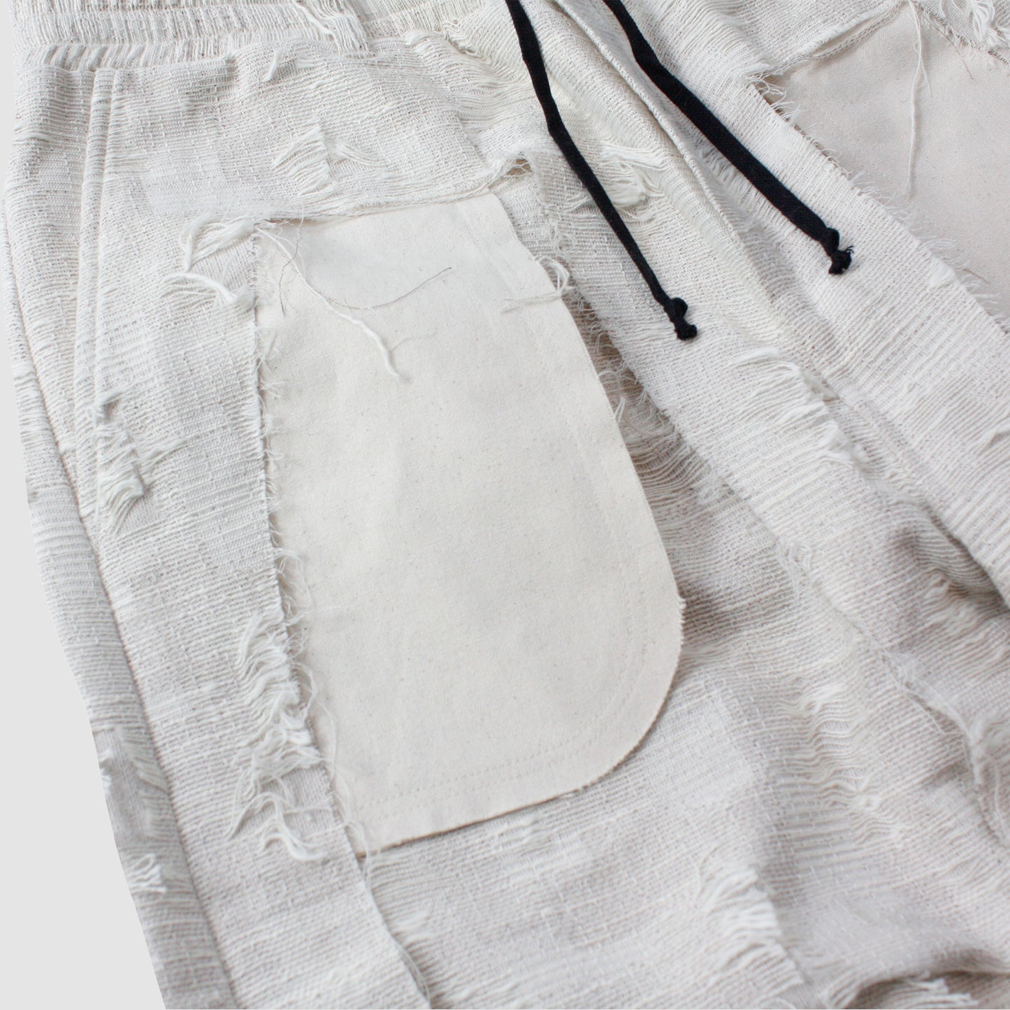 MUZE TURQUOISE LABEL - ×MINUS CUT JACQUARD 3D TROUSERS(OFF WHITE)ミューズ マイナス カットジャガード トラウザー オフホワイト