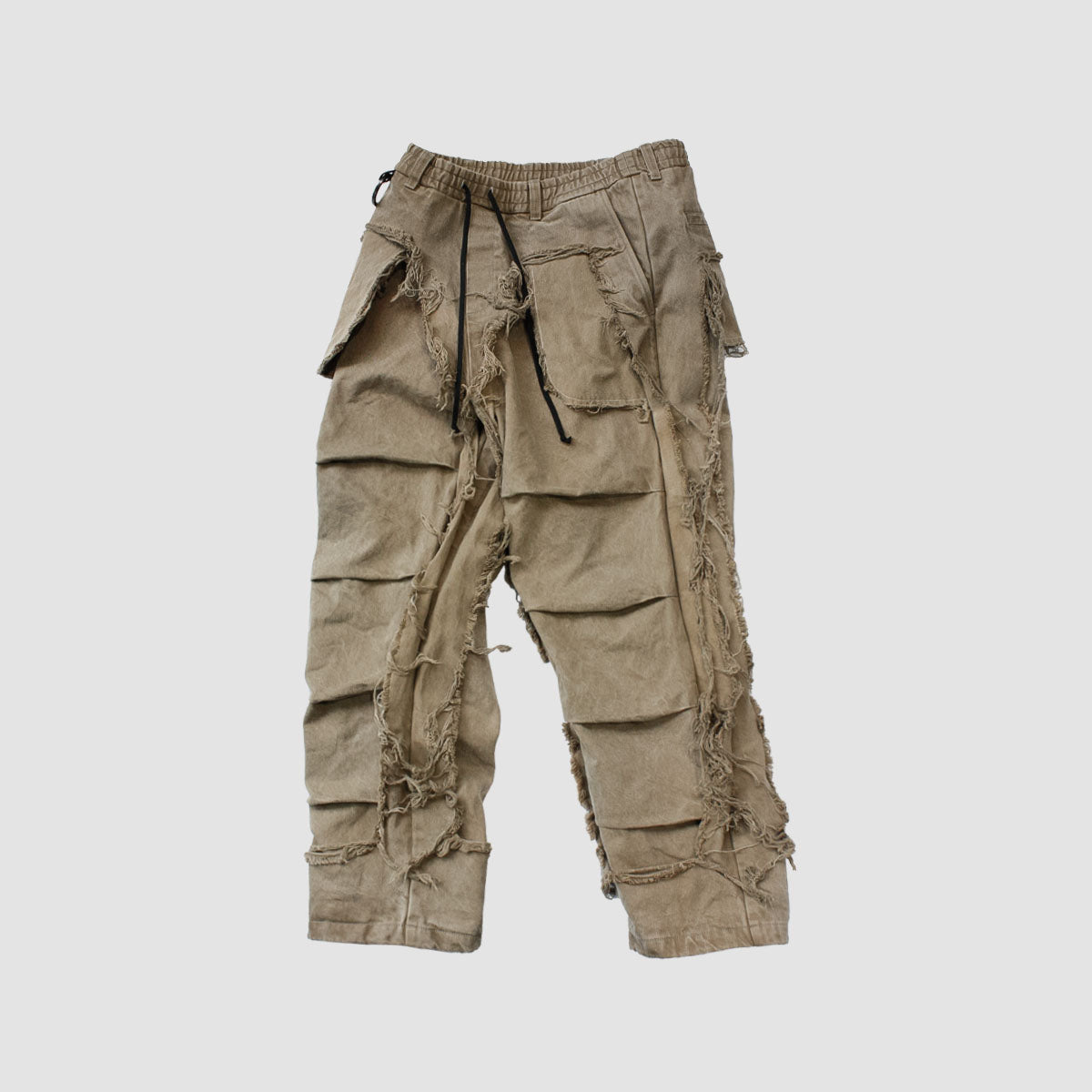 MUZE TURQUOISE LABEL - ×MINUS DENIM 3D TROUSERS(VEGETABLE DYE) (DUST BEIGE)ミューズ マイナス デニム トラウザー 草木染め ダストベージュ