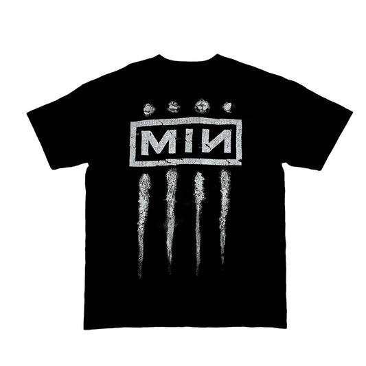MINUS - BOOTLEG TEE(SHINE MONOCHROME) マイナス グラフィック Tシャツ モノクロ ブラック