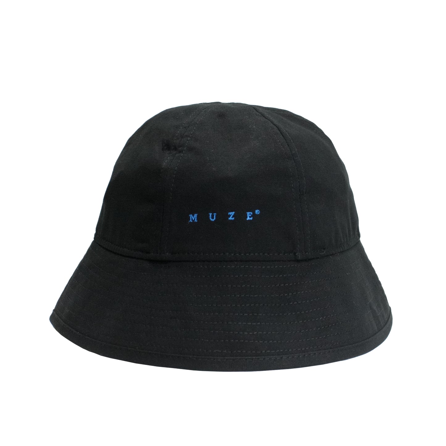 MUZE -【MUZE EMBROIDERY SAILOR HAT(MUZE LOGO / BLACK × TURQUOISE )】ミューズ セーラーハット 刺繍 ロゴ ブラック ターコイズ